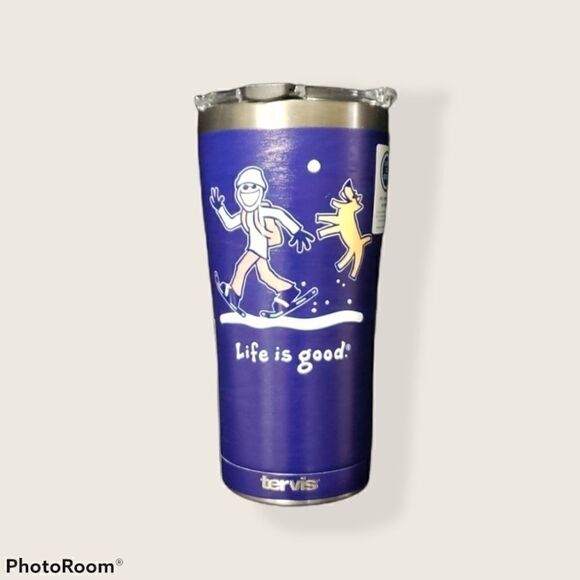 LIFE IS GOOD JAKE SNOWSHOE TERVIS TUMBLER - NEW - Picture 2 of 7
